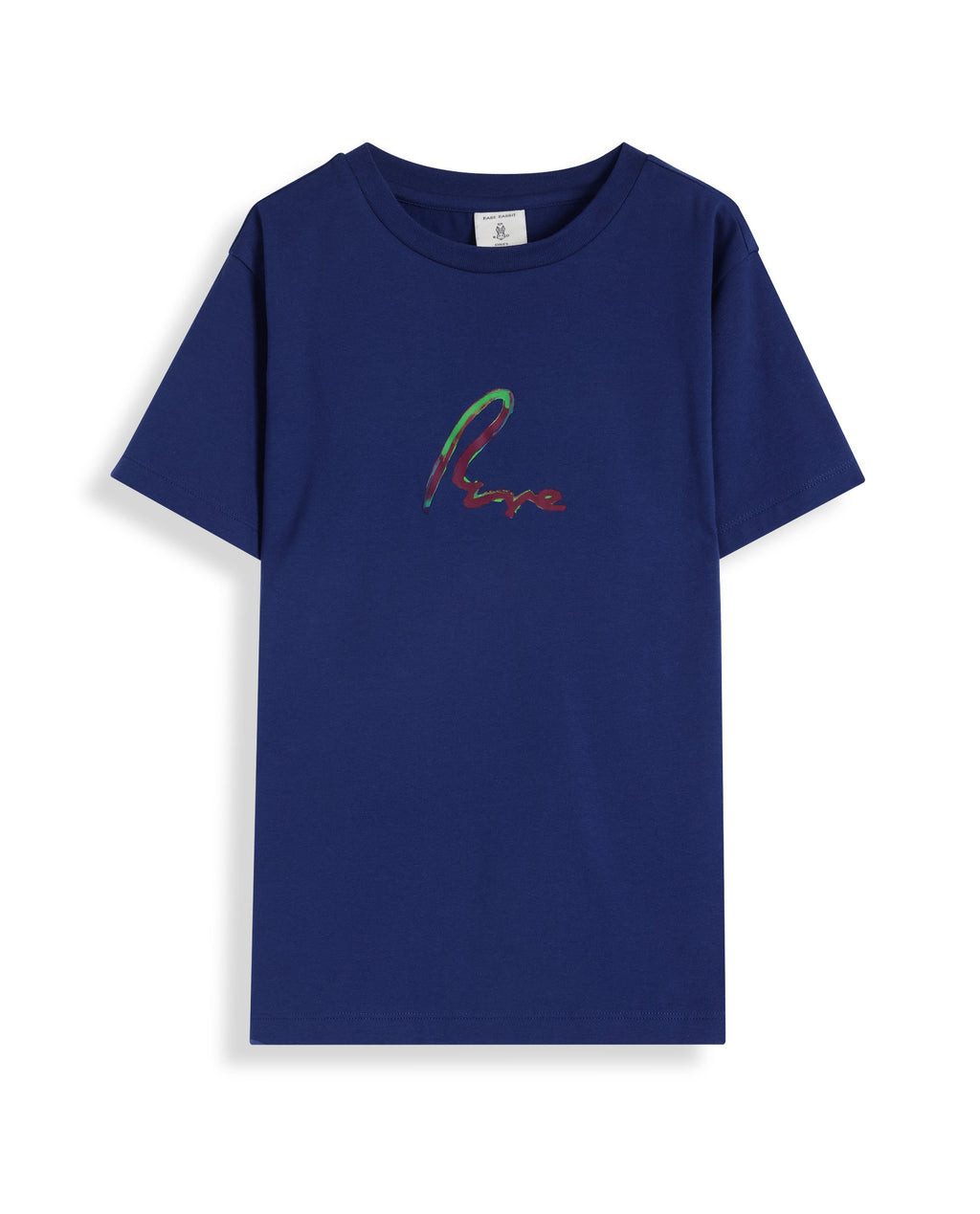 Rare Ones Kids Felix Blue Cotton Half Sleeves Crew Neck Graphic Print T-Shirt