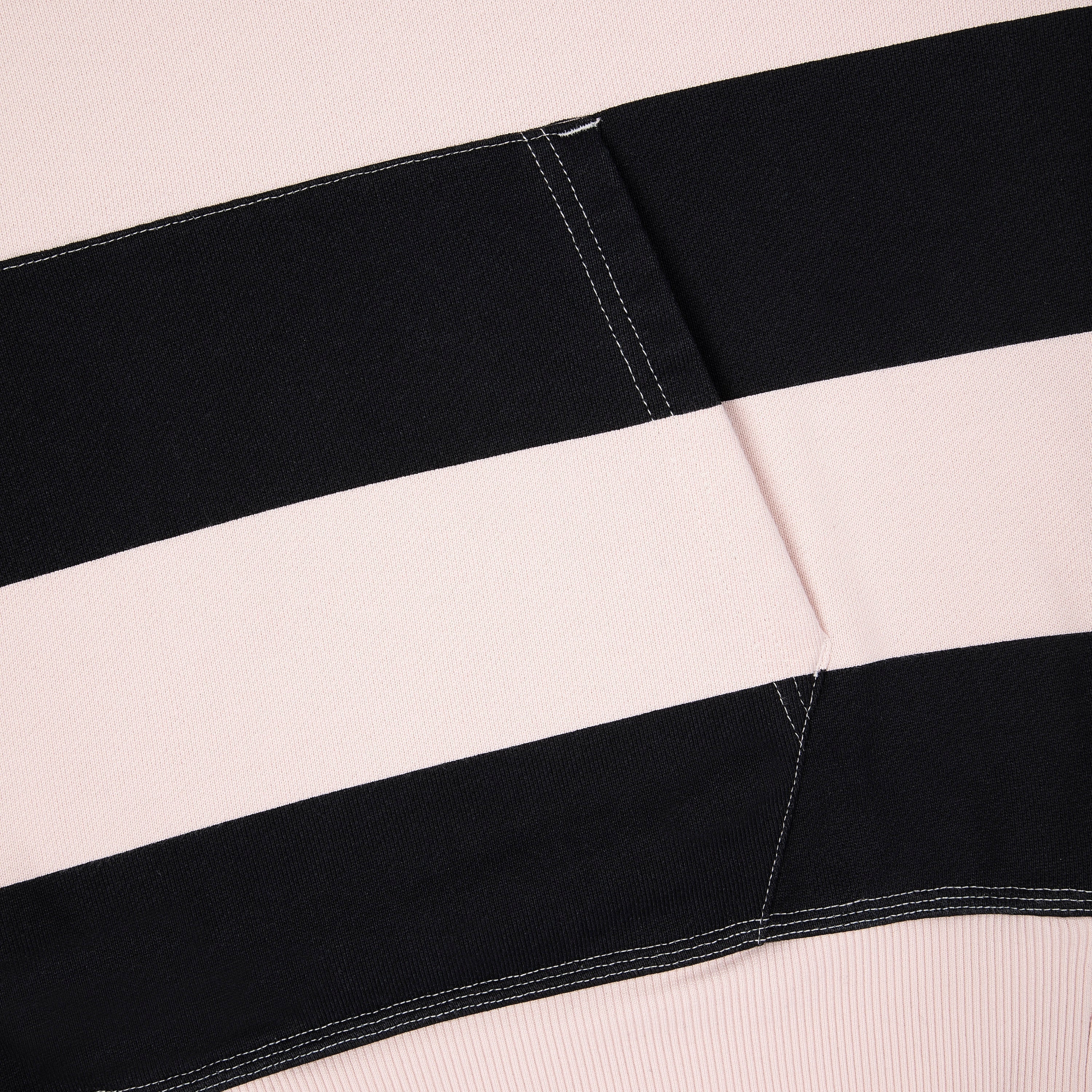 "on air" pink-purple striped Hoodie