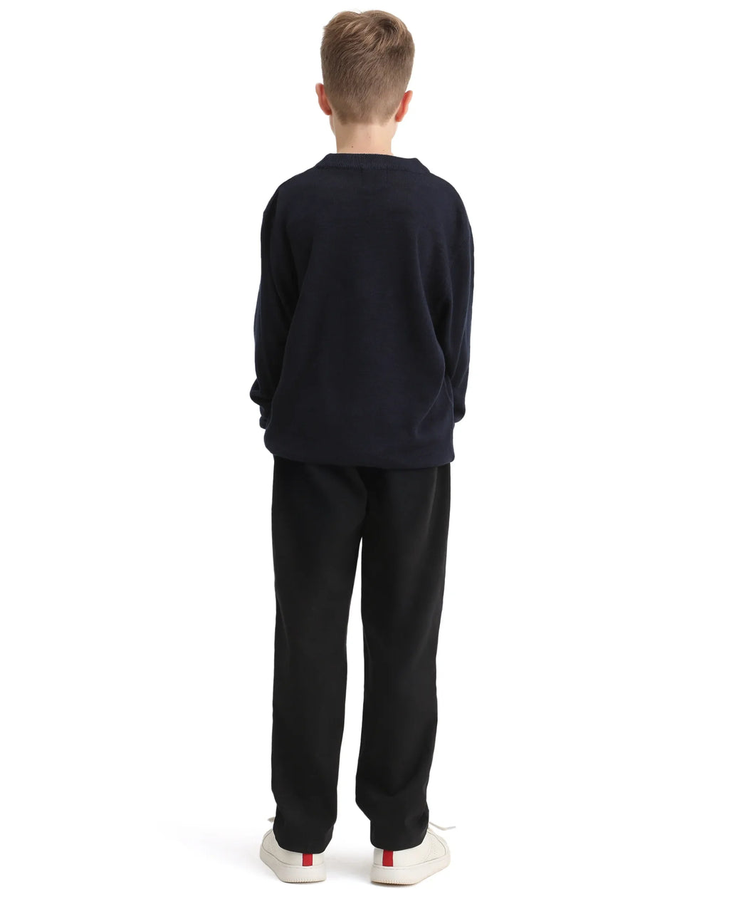Rare Ones Kids Arne-K Black Cotton Solid Button Closure Regular Fit Trouser