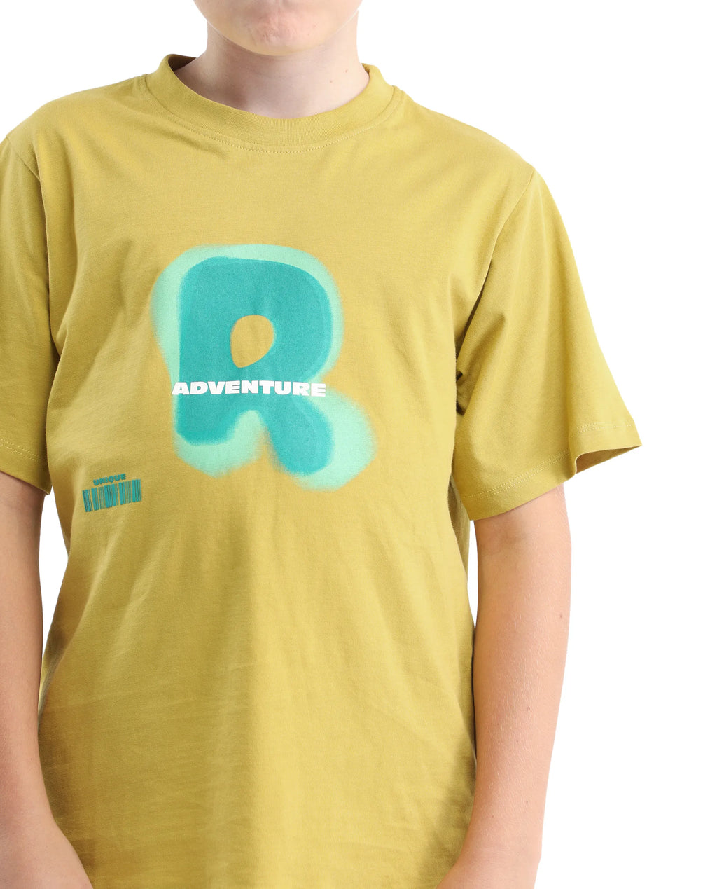 Rare Ones Kids Blurr Yellow Cotton Half Sleeve Printed Slip-On Closure Regular Fit T-Shirt