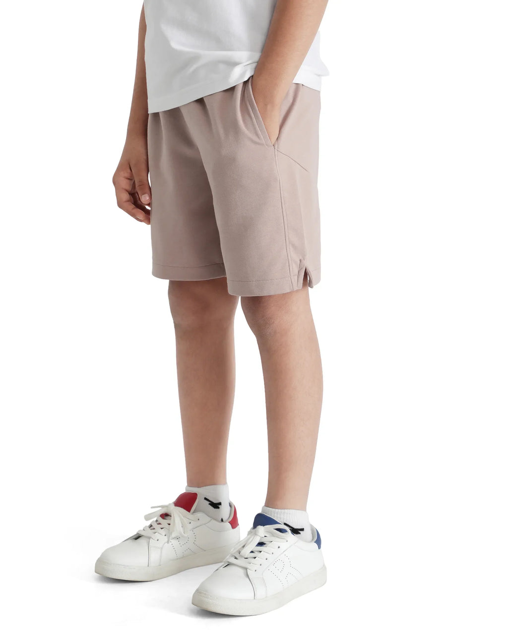 Rare Ones Kids Clon Dusky Peach Cotton Drawstring Closure Regular Solid Shorts