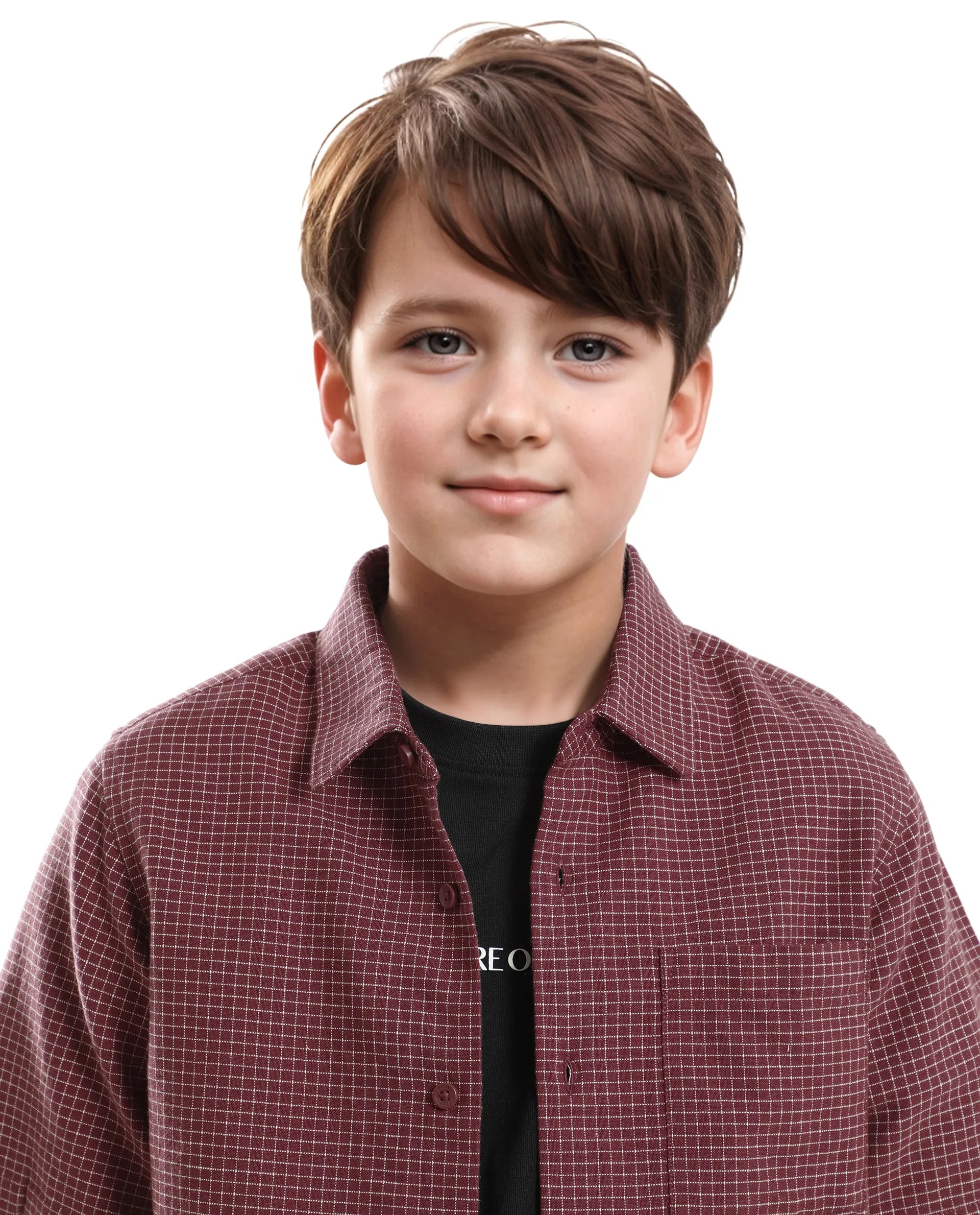 Rare Ones Kids Dornt Rust Cotton Half Sleeve Button Printed Regular Fit Shirt