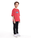 Rare Ones Kids Jace-K Black Cotton Solid Button And Zip Closure Slim Fit Fit Jeans