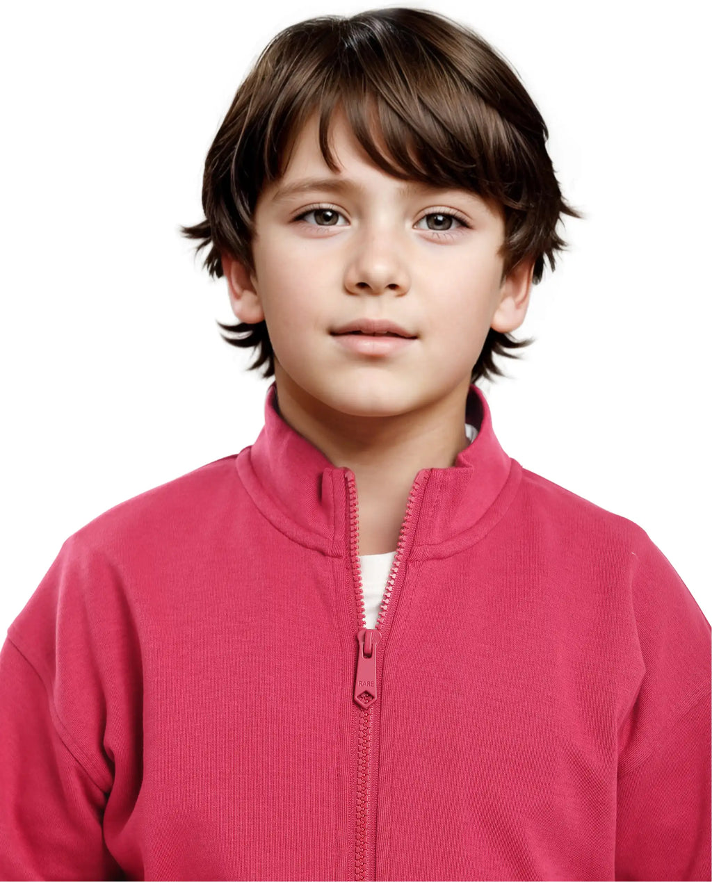 Rare Ones Kids Manttn Red Cotton Poly Full Sleeve Applique Jacket