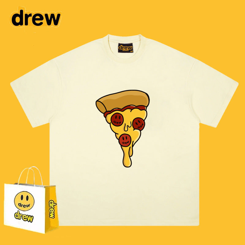 Drew T-shirts Pizza Smiley T-shirt