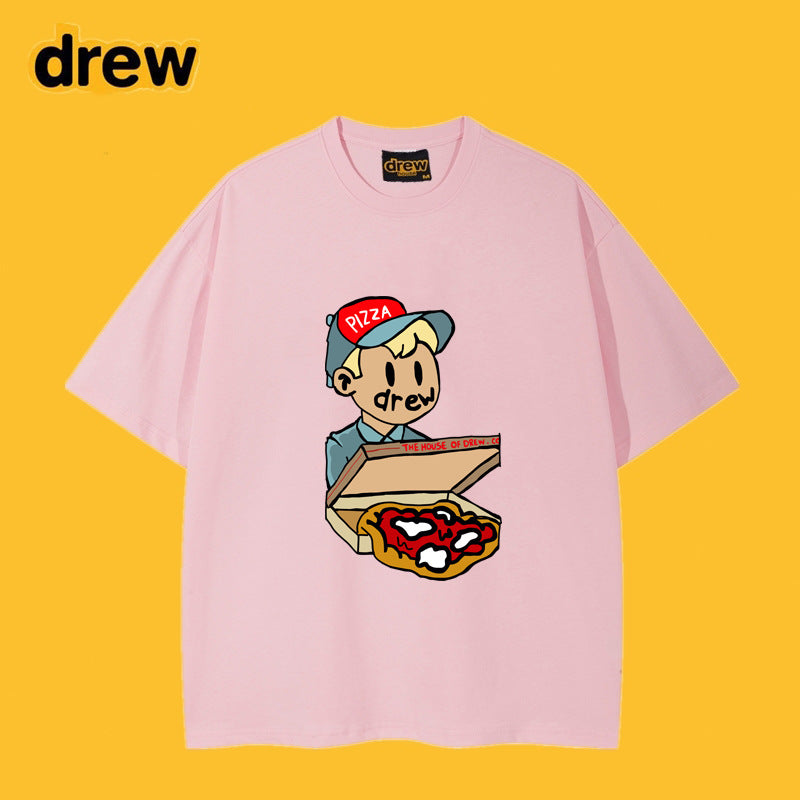 Drew T-shirts Pizza Graffiti Printing