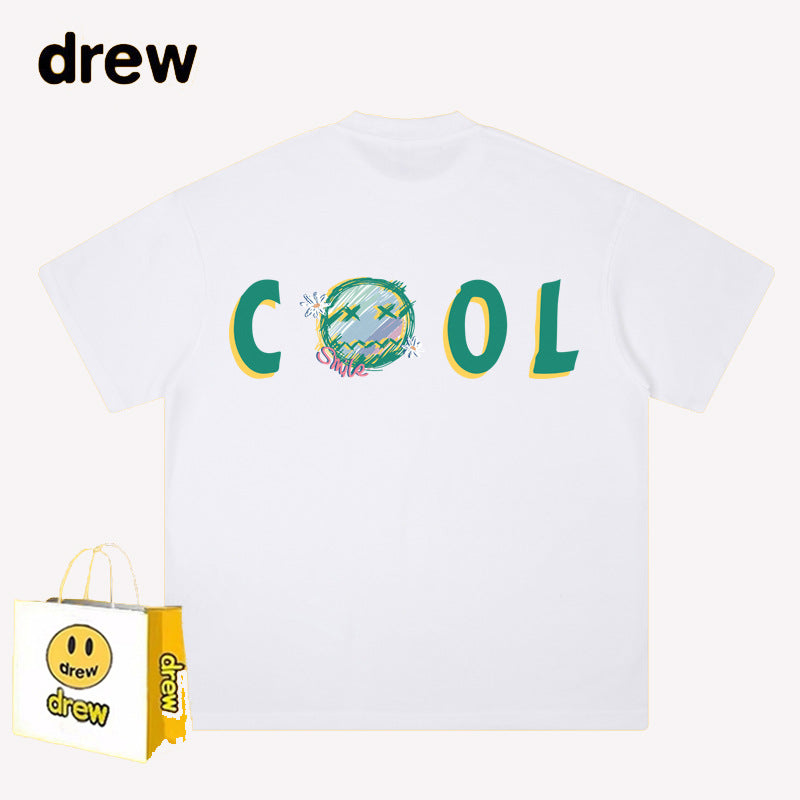 Drew T-shirts Short Sleeve T-shirt Letter Loose