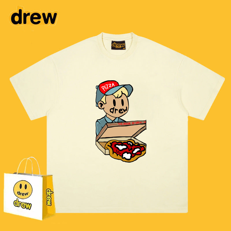 Drew T-shirts Pizza Graffiti Printing