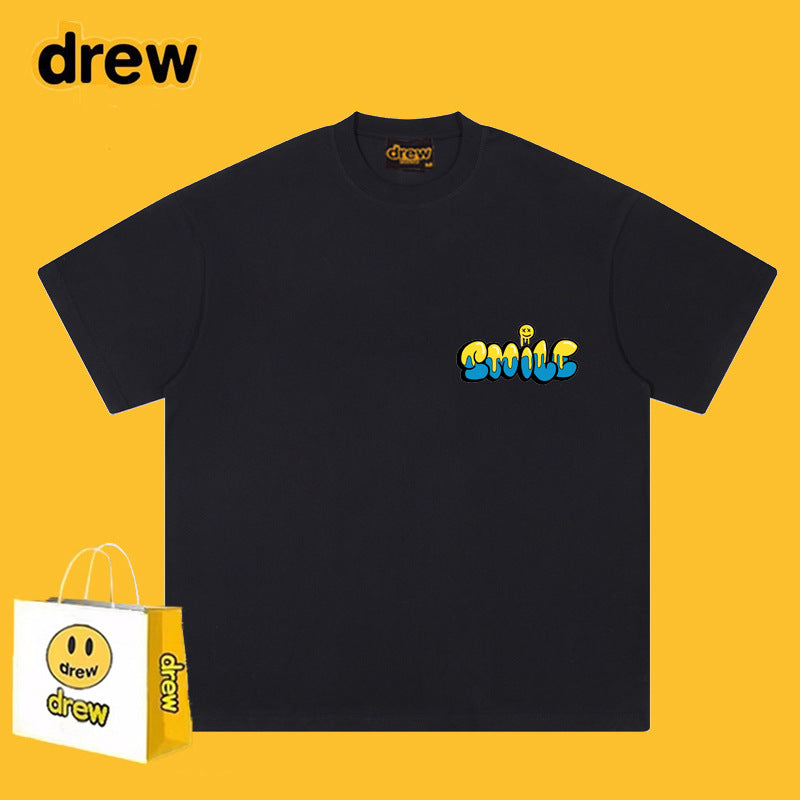 Drew T-shirts Pure Cotton Short Loose
