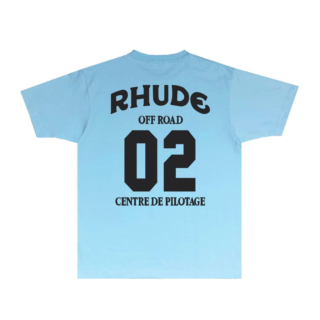 Rhude T-shirts Printed Trendy Pure Cotton